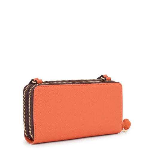 Orange TOUS La Rue New Wallet-Cellphone case