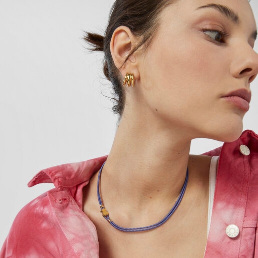 Blue Sweet Dolls Elastic Necklace