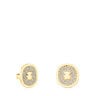 Gold Oursin Earrings with 0.42ct diamonds