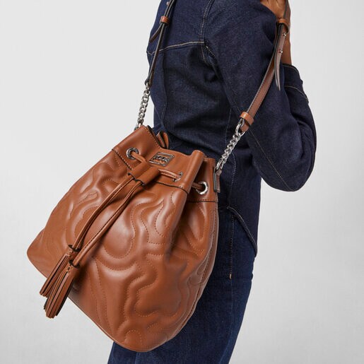 Brown Kaos Dream Bucket bag