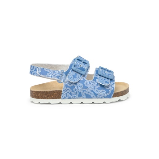 Baby sandals in Run blue