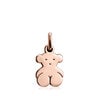 Colgante pequeño oso con baño de oro rosa 18 kt sobre plata Sweet Dolls