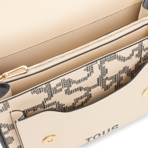 Bandolera mediana Audree beige Kaos Pix