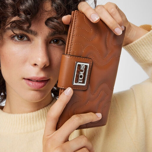 財布  Kaos Dream  Kaos柄  L  ブラウン