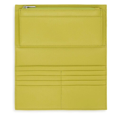 Πορτοφόλι pocket Kaos Mini Evolution σε πράσινο λάιμ χρώμα