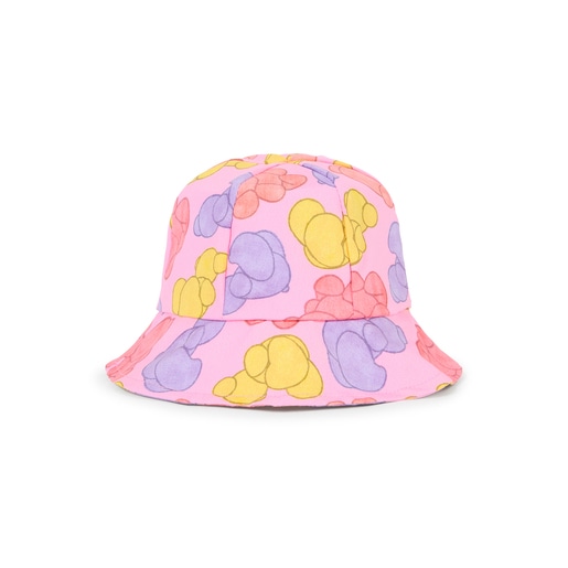 Girls sun hat in Aqua pink