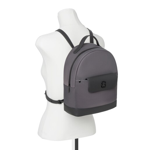 Grey small backpack Laina 