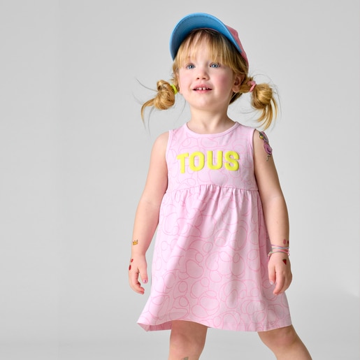 Vestido Bold Bear Casual rosa