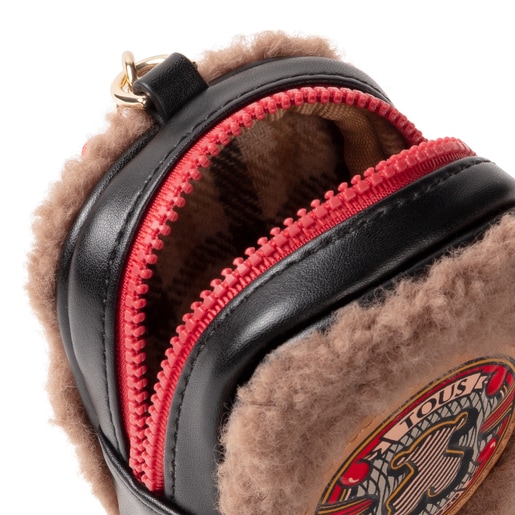 Porte-monnaie Amaya Joy petit de couleur taupe