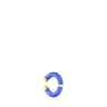 Earcuff TOUS St. Tropez Caucho na cor azul e prata vermeil