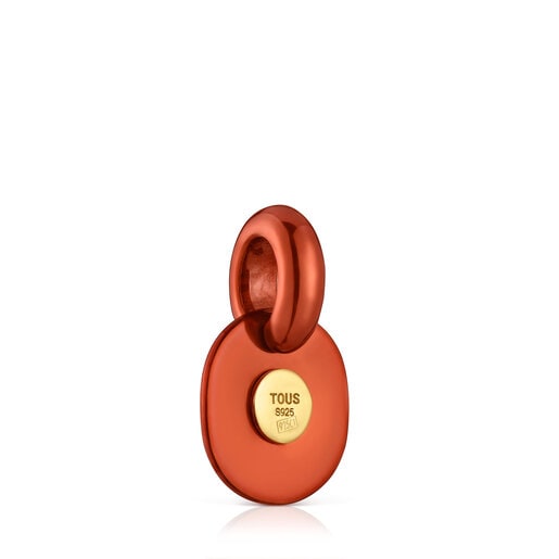 Oursin orange silver Pendant | TOUS