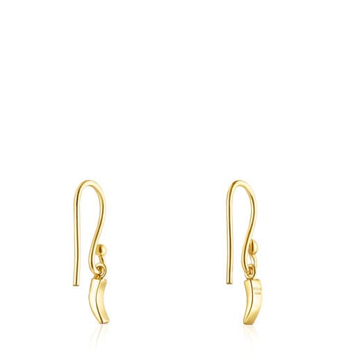 Gold TOUS Good Vibes cornucopia Earrings