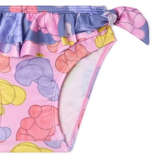 Girls bikini bottoms in Aqua pink