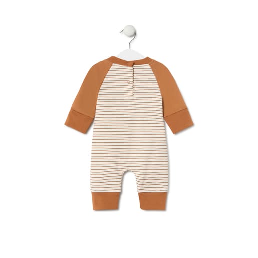 Pijama d'una peça per a nadó Classic taronja