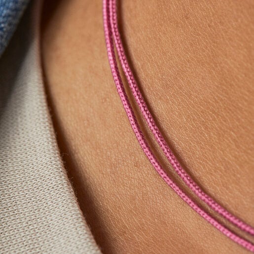 Pink nylon TOUS Nylon Basics Necklace | TOUS