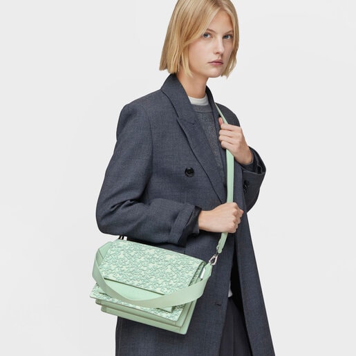 Medium mint green Audree Crossbody bag Kaos Mini Evolution