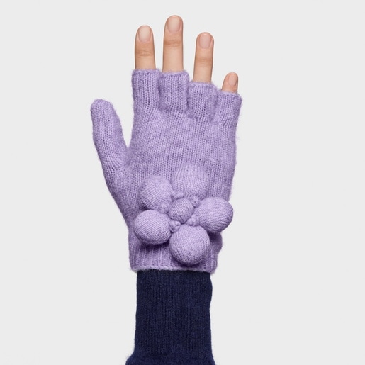 قفازات باللون الموف من التشكيلة TOUS Daisy
