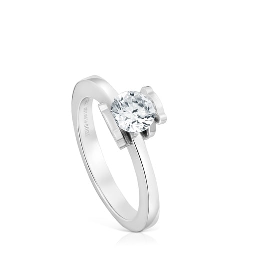 Anillo solitario de platino con diamante creado en laboratorio 0,70 ct Sweet Diamonds LGD