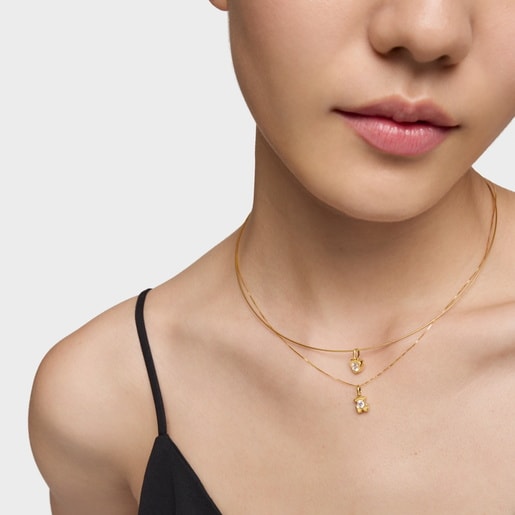 Gold Heart pendant with laboratory-grown diamond TOUS Lili