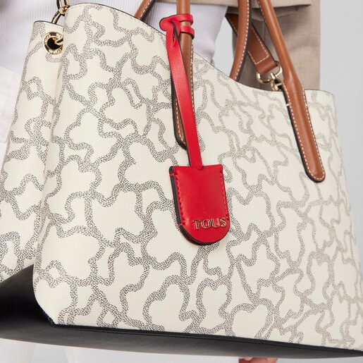 Bolso City Kaos Icon Multi Beige - Rojo
