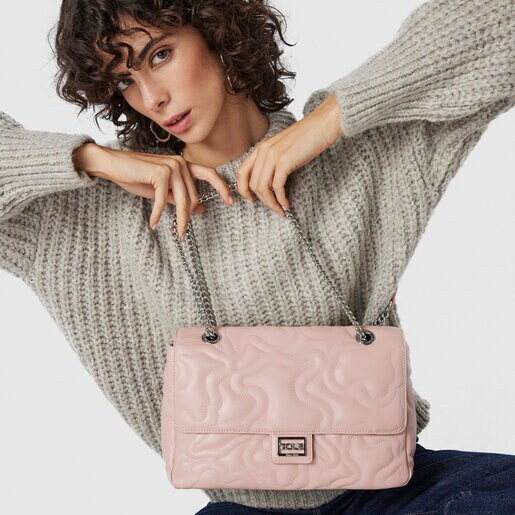 Sac à bandoulière à rabat Kaos Dream moyen rose