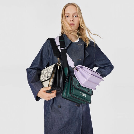 モーブカラーのスモール・クロスボディバッグ Kaos Pix Audree