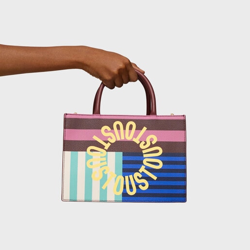 תיק קניות‎‎‏‏Amaya ‎‏ מסדרת TOUS Hanna בגודל בינוני בצבע חום