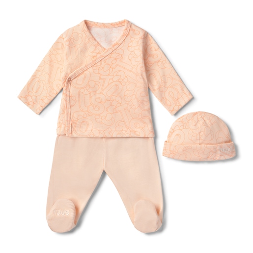 Lil Legs Printed Wrapover Cloud Set