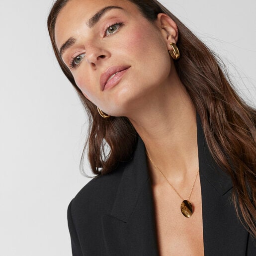 Silver Vermeil Nenufar petal Necklace