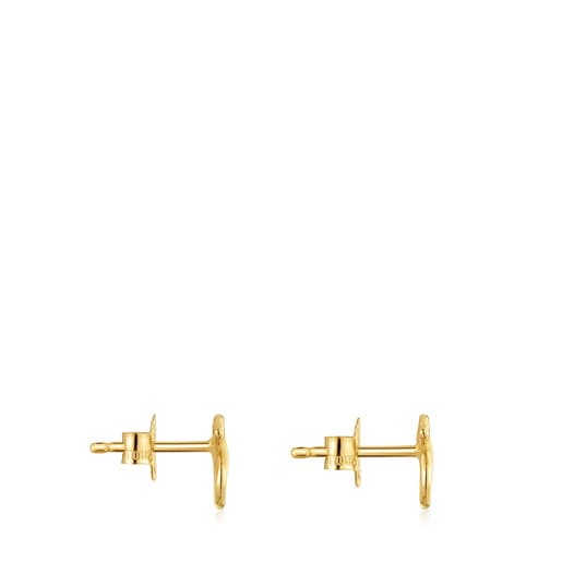 8 mm 9kt gold bear-motif Earrings TOUS Infinity