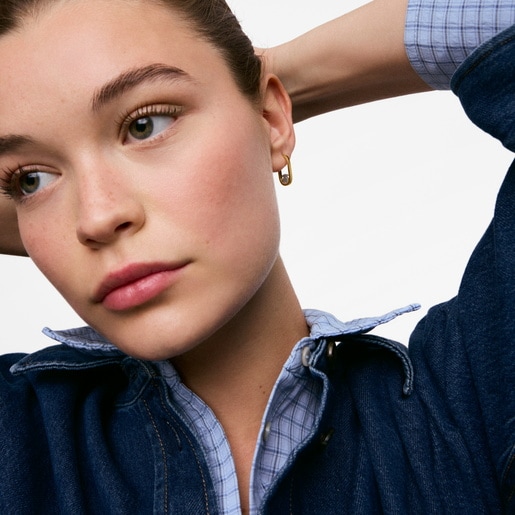 Two-tone Hoop earrings TOUS Camille