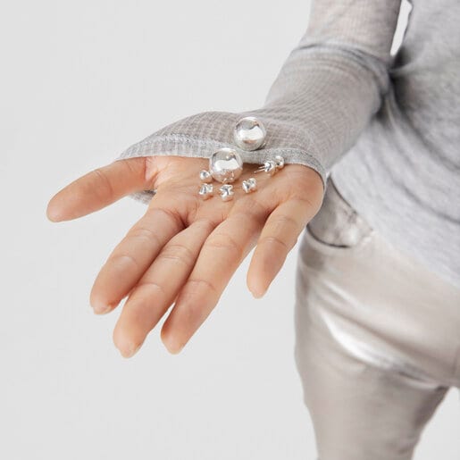 Pack de aros de plata motivos TOUS Balloon