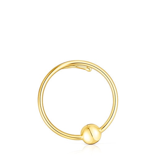 Silver vermeil Plump Circle earcuff | TOUS