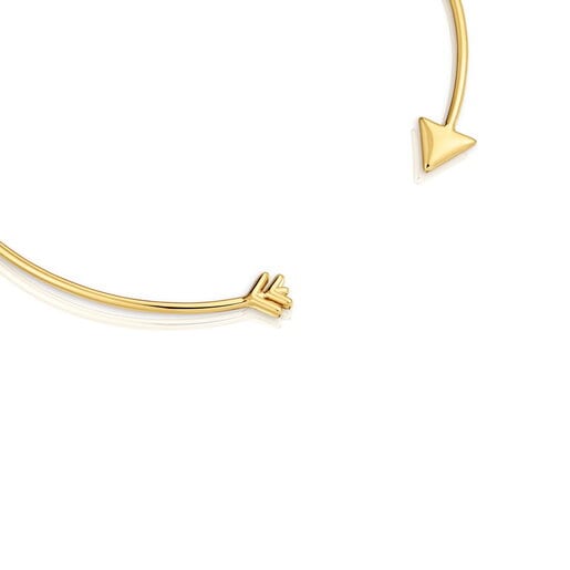 Gargantilla con baño de oro 18 kt sobre plata TOUS Flechazo