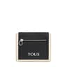 Small beige and black leather TOUS Empire Wallet