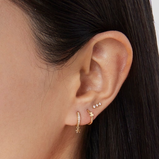 Piercing de oreja oso de oro TOUS Basics