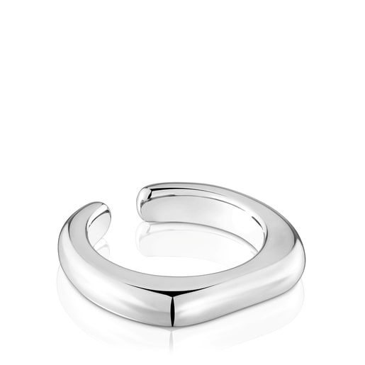 Bague ouverte en argent Line