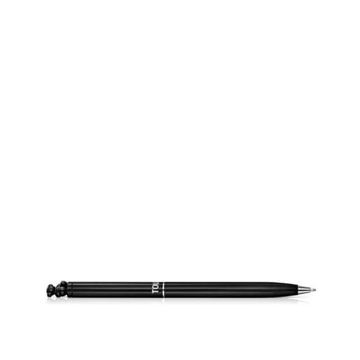 Χρωμιωμένο στυλό Bold Bear σε μαύρο χρώμα με αρκουδάκι