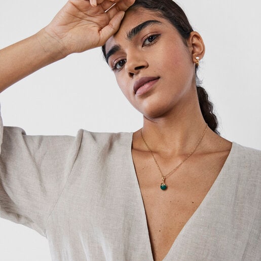 Колье Oceaan Color из вермеля с хризопразом