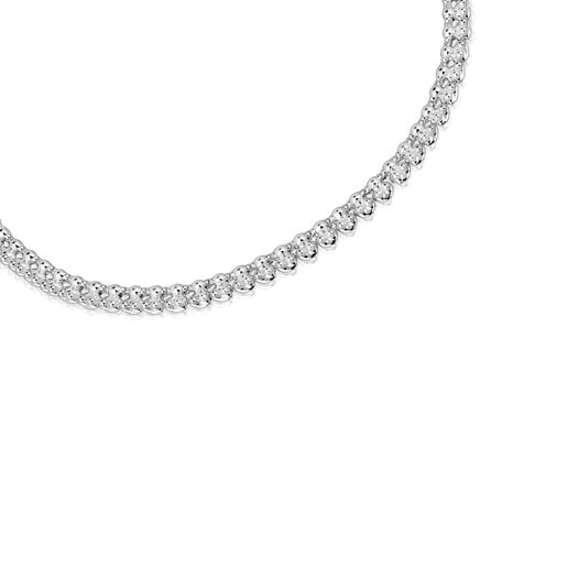 Short silver necklace with bear motifs Bold Bear | TOUS