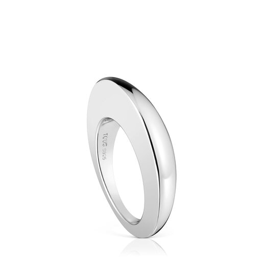 Anillo liso de plata Dybe