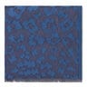Foulard Granate Leo de jacquard azul