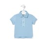 Piqué polo t-shirt in Casual sky blue
