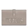 Portefeuille New Dorp moyen gris et fuchsia