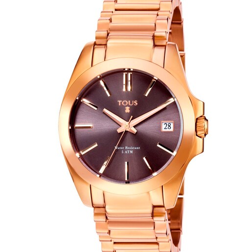 Montre Drive 34 en Acier IP rosé