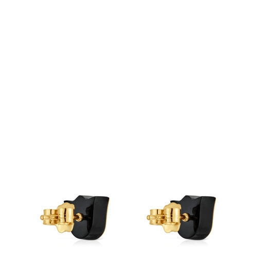 Ohrringe TOUS 1951 aus Gold in Tulpenform mit Onyx