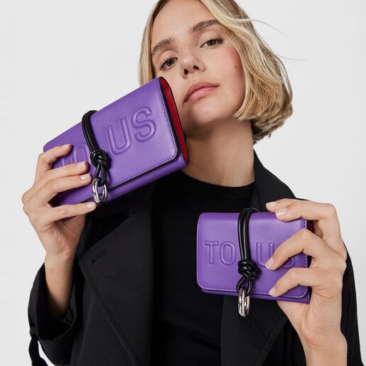 ライラックカラーのウォレット New TOUS Cloud