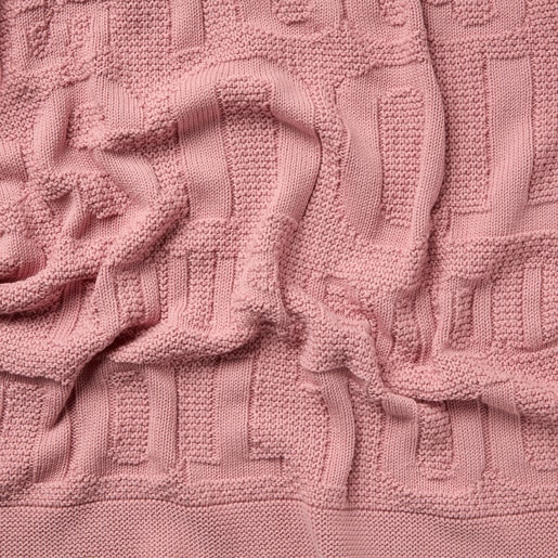 Baby blanket in Nilo TOUS logo pink