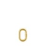 Malý Kroužek ze stříbra pozlaceného 18karátovým zlatem Hold Oval