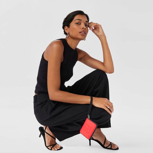 コーラルカラーのコインパース TOUS Balloon Soft